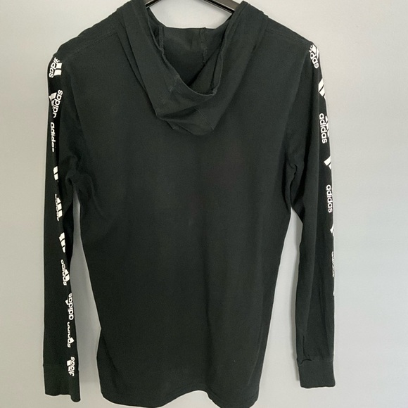 BOY’S ADIDAS LONG SLEEVE LIGHTWEIGHT HOODIE SIZE LARGE 14/16 - Picture 3 of 5